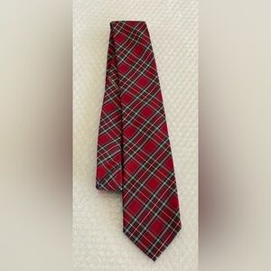 Tommy Hilfiger Red and Green Plaid Tie NWT